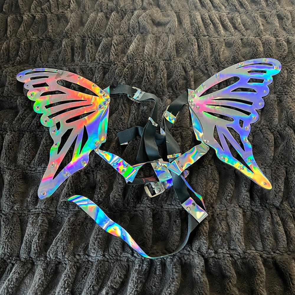holographic rave wings